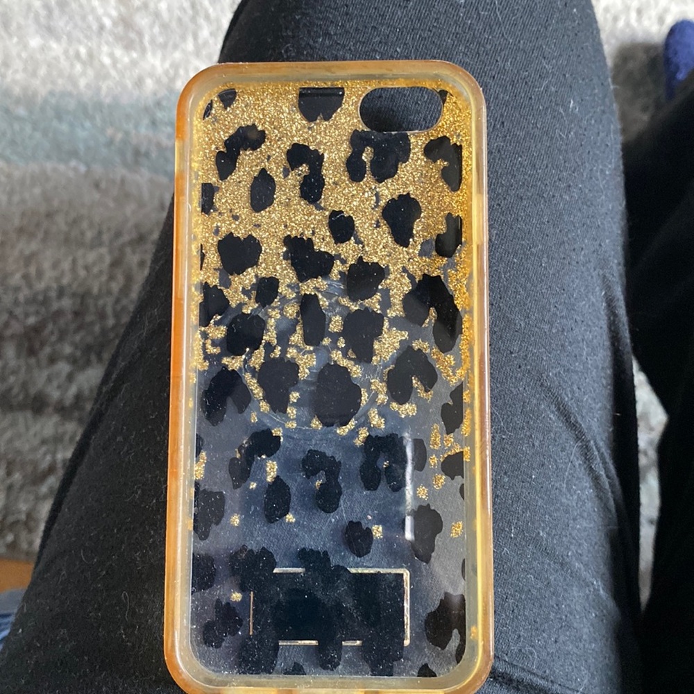 iPhone phone case. Gold and black